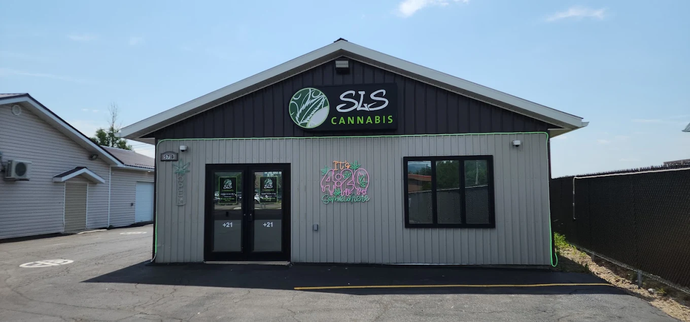 A picture of the SLS Cannabis storefront now using BrotherPOS for all sales and inventory.