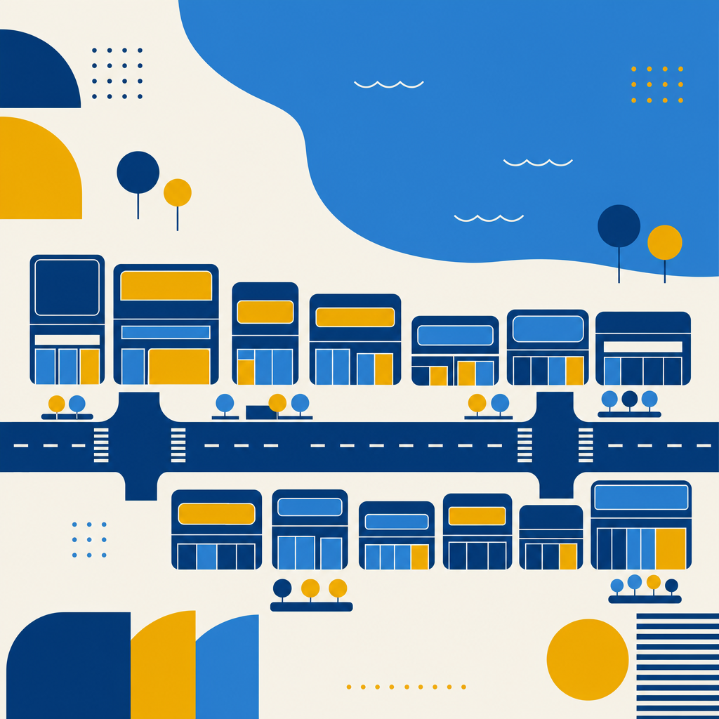 Abstract geographic illustration of Alderville First Nation.